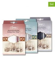 Ottoman Rękawiczki peelingujące (3 szt.) w kolorze białym, czerwonym i czarnym rozmiar: onesize. Białe rękawiczki męskie Ottoman, bez wzorów, ze skóry. Za 56.99 zł.