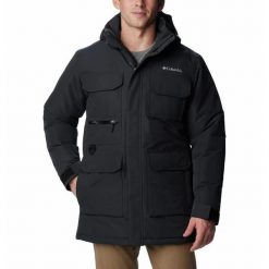 Kurtka Turystyczna Zimowa Męska Columbia LANDROAMER Parka. Czarne kurtki męskie Columbia, na zimę, m, bez wzorów, z puchu. Za 1,299.00 zł.