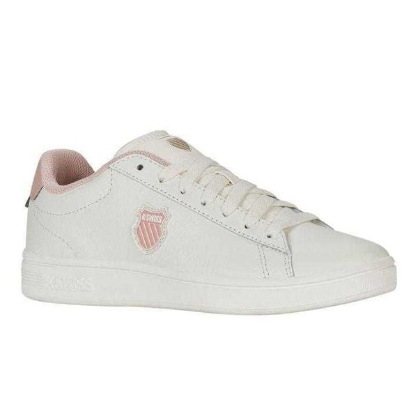 Trampki Damskie Skóra Court Shield II. Białe obuwie trekkingowe damskie K-Swiss. Za 159.00 zł.