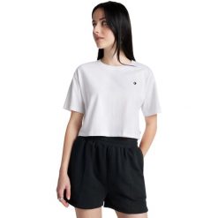 Koszulka Converse Sporty Boxy T-Shirt, Kobiety. Białe bluzki damskie Converse, l, bez wzorów, z bawełny, sportowe, bez kołnierzyka, bez ramiączek. Za 290.00 zł.