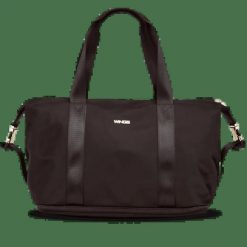 Duża torba damska ROSELLA z funkcją poszerzania BLACK. Czarne torebki klasyczne damskie Wings, bez wzorów, z materiału, duże, bez dodatków. Za 169.90 zł.