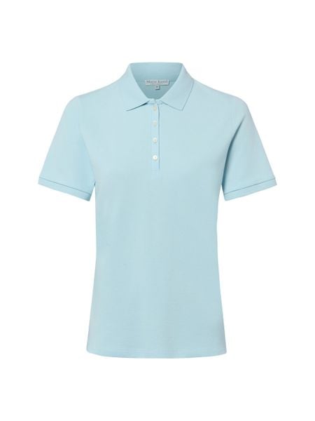 Marie Lund koszulka polo Kobiety Bawełna niebieski, XL. Niebieskie topy sportowe damskie Marie Lund, xl, bez wzorów, z bawełny, bez ramiączek. Za 149.95 zł.