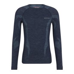 Koszulka Falke Wool-Tech Light. Niebieskie koszulki męskie z długim rękawem Falke, xl, z dzianiny. Za 490.35 zł.