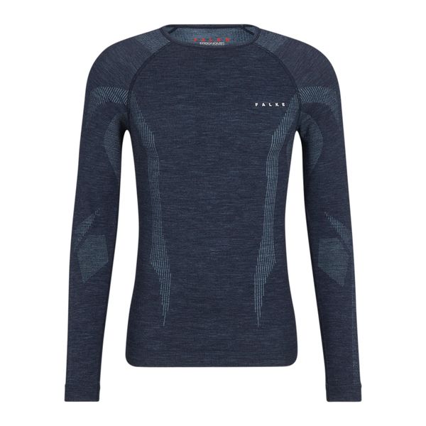 Koszulka Falke Wool-Tech Light. Niebieskie koszulki męskie z długim rękawem Falke, xl, z dzianiny. Za 490.50 zł.