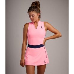 Koszulka Damska Elegance Tennis/Padel/Golf. Czerwone t-shirty damskie NORDICDOTS, s, bez wzorów, z elastanu, bez kołnierzyka. Za 235.00 zł.