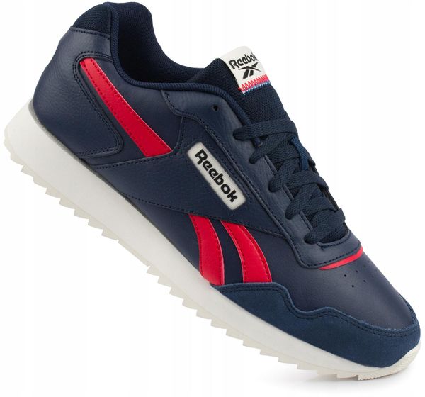 Męskie buty sportowe skórzane ORTHOLITE REEBOK GLIDE RIPPLE. Niebieskie buty sportowe na co dzień męskie Reebok, z materiału, bez zapięcia, trekkingowe. Za 229.00 zł.