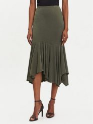 Guess Spódnica midi W5YD85 KCTB2 Zielony Regular Fit. Zielone spódniczki damskie Guess, xs, z aplikacjami, z wiskozy, midi. Za 369.99 zł.