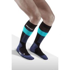 Skarpety do sportów zimowych męskie CEP Ski Merino kompresyjne. Niebieskie skarpetki męskie CEP, bez wzorów. Za 199.00 zł.