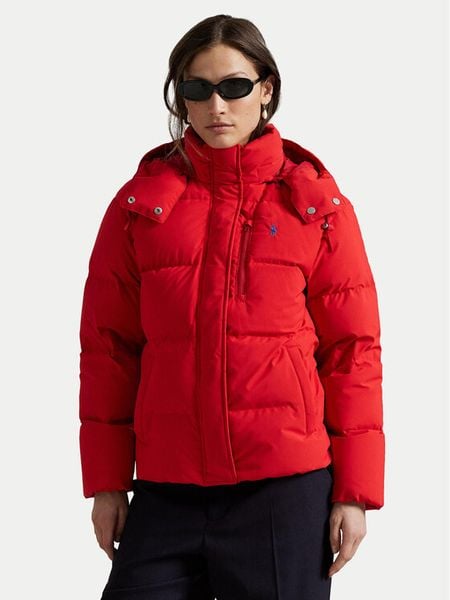 Polo Ralph Lauren Kurtka puchowa 211971190002 Czerwony Relaxed Fit. Czerwone kurtki damskie Polo Ralph Lauren, xl, bez wzorów, z puchu, bez kaptura. Za 2,109.00 zł.