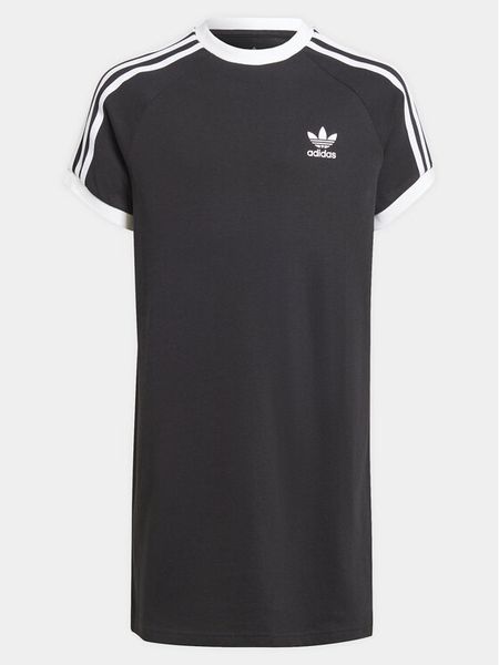 Adidas Sukienka codzienna adicolor IM3902 Czarny Loose Fit. Czarne sukienki dziewczęce Adidas, bez wzorów, z bawełny, bez ramiączek. Za 139.99 zł.