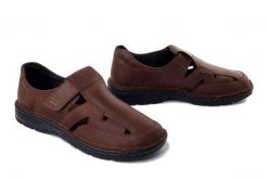Comforatabel 620021-02 brązowy, półbuty męskie. Brązowe półbuty męskie Comfortabel, na lato, ze skóry, bez zapięcia. Za 247.92 zł.