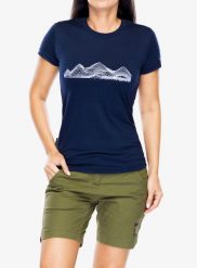 Koszulka merino damska Sensor Merino Active PT Tee SS. Niebieskie t-shirty damskie Sensor, m, bez wzorów, z materiału, bez kołnierzyka. Za 334.39 zł.