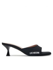 LOVE MOSCHINO Klapki JA28045G0MIM0000 Czarny. Czarne klapki damskie Love Moschino, bez wzorów, z materiału, bez obcasa. Za 639.99 zł.