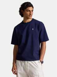 Polo Ralph Lauren T-Shirt 710A12979013 Granatowy Regular Fit. Niebieskie koszulki polo męskie Polo Ralph Lauren, m, bez wzorów, z bawełny, bez ramiączek. Za 419.99 zł.