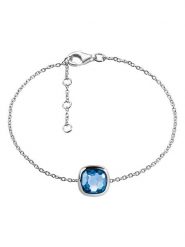 Les Petites Précieuses Srebrna bransoletka z tanzanitem rozmiar: onesize. Szare bransoletki damskie Les Petites Précieuses, srebrne. Za 86.99 zł.