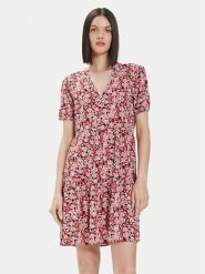 ONLY Sukienka letnia Nova 15222215 Różowy Regular Fit. Czerwone sukienki damskie Only, na lato, xs, bez wzorów, z wiskozy, bez kołnierzyka, bez ramiączek. Za 159.99 zł.