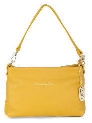 Anna Morellini Skórzana torebka "Sancia" w kolorze żółtym - 25 x 16 x 4 cm rozmiar: onesize. Żółte torebki klasyczne damskie Anna Morellini, bez wzorów, z materiału, bez dodatków. Za 165.99 zł.