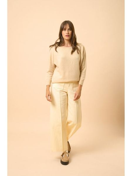 Just Cashmere Kaszmirowy sweter "Rebecca" w kolorze beżowym rozmiar: XL. Brązowe swetry klasyczne damskie Just Cashmere, xl, z kaszmiru, bez kołnierzyka. Za 391.99 zł.