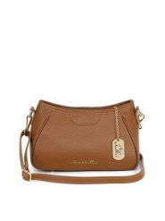 Anna Morellini Skórzana torebka "Manfrina" w kolorze karmelowym - 15 x 14 x 9 cm rozmiar: onesize. Brązowe torebki klasyczne damskie Anna Morellini, bez wzorów, z materiału, bez dodatków. Za 252.99 zł.