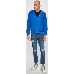 Calvin Klein Jeans - Kurtka. Niebieskie kurtki męskie Calvin Klein Jeans, m, bez wzorów, z jeansu, z kapturem. W wyprzedaży za 359.90 zł.