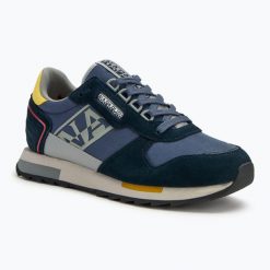 Buty męskie Napapijri Virtus. Zielone buty fitness męskie Napapijri, bez zapięcia, trekkingowe. Za 359.99 zł.