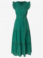 More & More Sukienka w kolorze morskim rozmiar: 46. Niebieskie sukienki damskie MORE & MORE, bez wzorów, z bawełny, bez kołnierzyka, bez ramiączek, maxi. Za 197.17 zł.