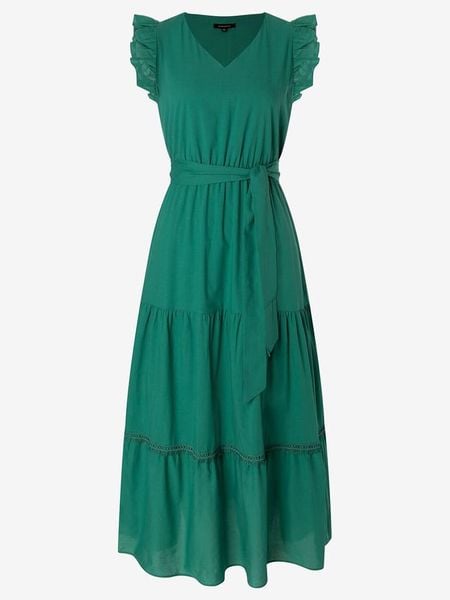 More & More Sukienka w kolorze morskim rozmiar: 46. Niebieskie sukienki damskie MORE & MORE, bez wzorów, z bawełny, bez kołnierzyka, bez ramiączek, maxi. Za 197.17 zł.