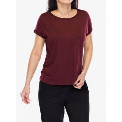 Koszulka merino damska Sensor Merino Air Traveller Tee SS. Czarne bluzki sportowe damskie Sensor, bez wzorów, bez ramiączek. Za 245.99 zł.