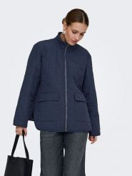 JDY Kurtka pikowana "Raya" w kolorze granatowym rozmiar: M. Niebieskie kurtki damskie JDY, m, bez wzorów, bez kaptura. Za 164.02 zł.