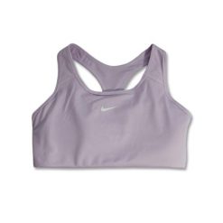 Stanik sportowy Nike Swoosh Pro-Padded Bra Wmns Doll. Czarne biustonosze sportowe damskie Nike, bez wzorów. Za 135.00 zł.