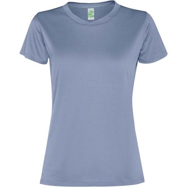 Damska Koszulka Sportowa Z Krótkim Rękawem Slam. Niebieskie bluzki sportowe damskie ROLY, xl, bez kołnierzyka, bez ramiączek. Za 36.99 zł.