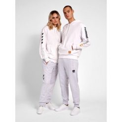 Bluza z kapturem Hummel Legacy Birk. Białe bluzy sportowe damskie HUMMEL, na wiosnę, xs, bez wzorów, z bawełny, bez ramiączek, długie, z kapturem. Za 209.05 zł.