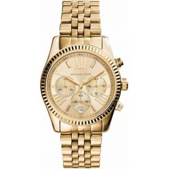 Michael Kors Kobietyzegarek Lexington Gold Zegarki damskie 1 ct Damski. Żółte zegarki damskie Michael Kors, szklane. Za 1,171.99 zł.