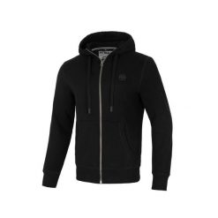 Bluza męska Pitbull rozpinana z kapturem Hilltop 22. Czarne bluzy sportowe męskie PITBULL, bez wzorów, sportowe, bez kołnierzyka, bez ramiączek. Za 269.00 zł.