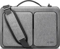 Torba Tech-Protect Defender Bag Laptop 13-14 szary. Szare torby na laptopa damskie TECH-PROTECT, bez wzorów. Za 109.90 zł.