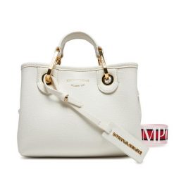 Torebka Emporio Armani. Białe torebki klasyczne damskie Emporio Armani, bez wzorów, bez dodatków. Za 669.99 zł.