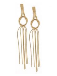 MOODE Kolczyki-wkrętki "Valentine" rozmiar: onesize. Żółte kolczyki damskie MOODE, ze stali. Za 52.99 zł.