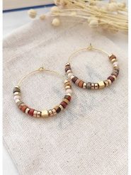 Atelier MIU Pozłacane kolczyki z waryscytami rozmiar: onesize. Żółte kolczyki damskie atelier MIU, pozłacane, z zapięciem typu bigiel. Za 78.47 zł.