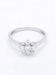 Maison héritage PARIS Złoty pierścionek "Saraphina" z diamentami rozmiar: 56. Szare pierścionki damskie maison héritage PARIS, z diamentem, złote. Za 3,914.99 zł.