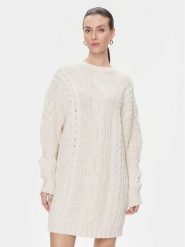 MVP Wardrobe Sukienka dzianinowa Visconti MVPI3AK055.0XXXXXX Écru Relaxed Fit. Sukienki damskie MVP Wardrobe, bez wzorów, z dzianiny, bez kołnierzyka, bez ramiączek. Za 1,549.00 zł.
