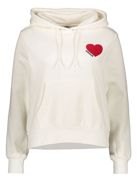 ONLY Bluza w kolorze kremowym rozmiar: M. Brązowe bluzy z kapturem damskie Only, m. Za 128.55 zł.