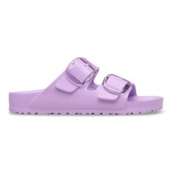 BIRKENSTOCK Arizona Big Buckle EVA Crocus Klapki damskie. Fioletowe klapki damskie Birkenstock, bez wzorów, bez obcasa. Za 269.99 zł.