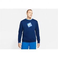 Bluza sportowa męska Nike Air Jordan Jumpman Classics. Niebieskie bluzy bez kaptura męskie Nike, m, z dzianiny. Za 376.00 zł.