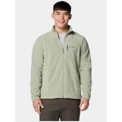Sweter męski Columbia Fast Trek II. Zielone kardigany męskie Columbia, m, bez wzorów, z polaru, sportowe, bez kołnierzyka. Za 182.99 zł.