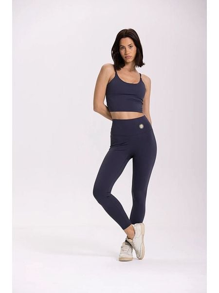 Onamaste Legginsy sportowe "Deb" w kolorze granatowym rozmiar: L/XL. Niebieskie legginsy damskie Onamaste, l, bez wzorów, z materiału. Za 145.95 zł.