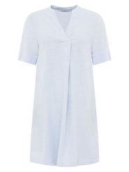 Zwillingsherz Sukienka w kolorze błękitnym rozmiar: onesize. Niebieskie sukienki damskie Zwillingsherz, na co dzień, bez wzorów, bez kołnierzyka, bez ramiączek, mini, proste. Za 113.99 zł.