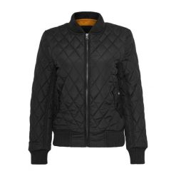 Kurtka Damska/pikowana Diamond Nylon. Czarne kurtki damskie Urban Classics, s, bez wzorów, z nylonu, bez kaptura. Za 189.99 zł.