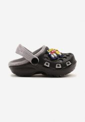 Czarno-Szare Klapki Ozdobione Aplikacjami 3D Sonarosea. Czarne sukienki niemowlęce Born2be, na lato, z aplikacjami, bez ramiączek. Za 14.99 zł.
