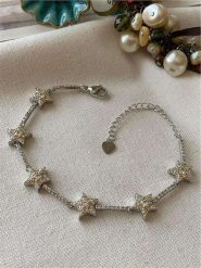 Luseera Pozłacana bransoletka z elementami ozdobnymi rozmiar: onesize. Szare bransoletki damskie Luseera, pozłacane. Za 65.99 zł.