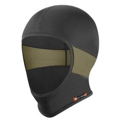Czapka letnia z jedwabiu chłodzącego UV, kominiarka czarna/zielona. Zielone obuwie trekkingowe damskie WEST BIKING, na lato. Za 63.60 zł.